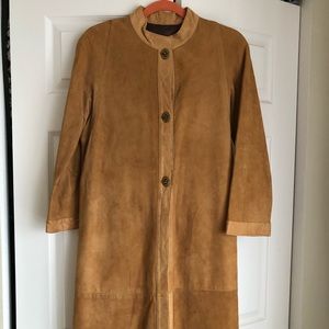 Bonnie Cashin suede Leather Toggle Clasp Coat